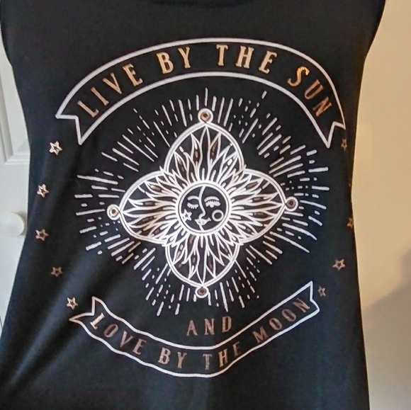 NWT "live by the sun love by the moon" boho tank - Picture 2 of 7
